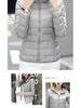 Женская стеганая куртка с капюшоном - Короткая, Большого размера, Толстая, Теплая, в корейском стиле, Простая повседневная мода, Легкая верхняя одежда.