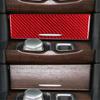For 2015-Up Chrysler 300 Red Carbon Fiber Interior Center Storage Cover Trim