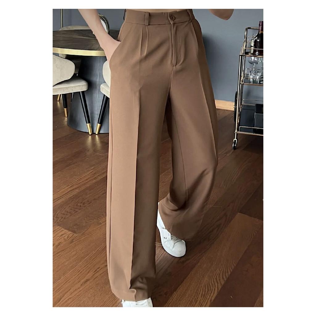 Женские синие свободные широкие джинсы-палаццо большого размера