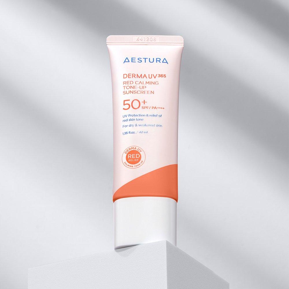 Aestura DermaUV365 Red Soothing Tone-Up Sun Cream 40ml x 2