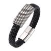 Fashion Leather Braided Bangle Bracelet For Men Bracelets Jewelry Gifts