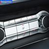 Car Center Console CD Multimedia Buttons Frame Decoration Cover Stickers For Mercedes Benz GLA X156 CLA C117 A B Class W176 W246