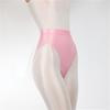 Women Panties Glossy High Waist Breathable Elastic Friendly To Skin Close