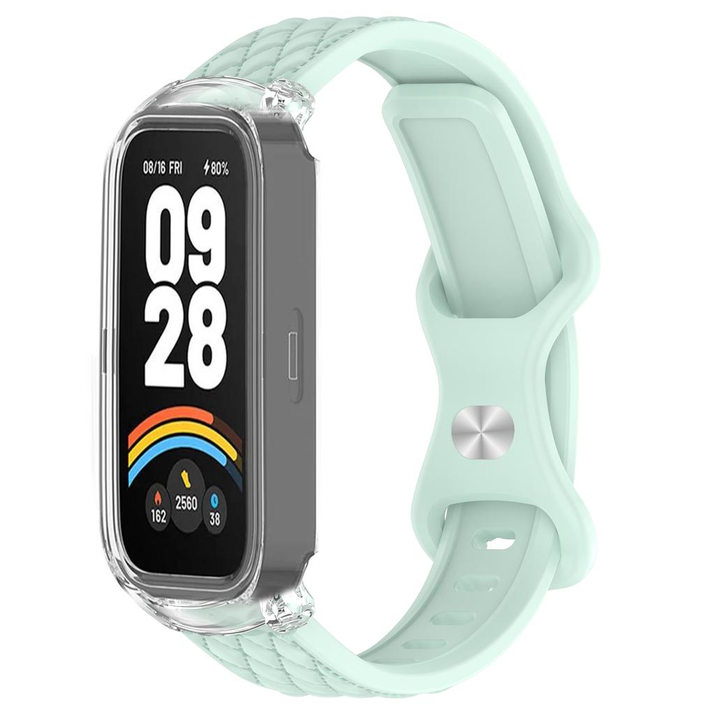 Чехол+Ремешок для Xiaomi mi band 9 8 active умные часы аксессуары sprot Силиконовый браслет correa ПК корпус Чехол для Redmi band 2 3