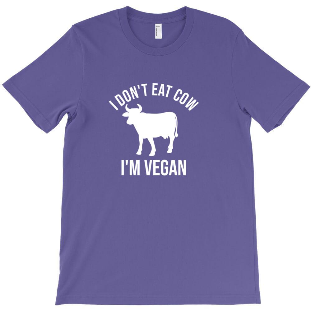 I Don T Eat Cow I M Vegan T Shirt Casual T Shirts Hombre Heisenberg Short