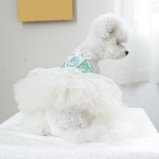 Yousheng Dog Blingbling Princess Dress Puppy Lace Camisol Skirt Sweet Pet Dress Up Costume Dress Up Dress для Хэллоуина, Рождества, Дня рождения