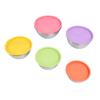 5PCS Mixing Bowls with Lids Stainless Steel Stackable Nesting Bowl Food Container for Baking