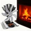 Вентилятор для дровяной печи с 7 лопастями для бесшумной работы и эффективного распределения тепла, работающий от тепла камина без электричества