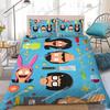 Мультяшный B-Bobs B-Burgers Комплект пододеяльника Домашний стиль Постельное белье Мягкий Стирка Хлопок Кровать Четыре сезона Студенческое общежитие Роскошный подарок74