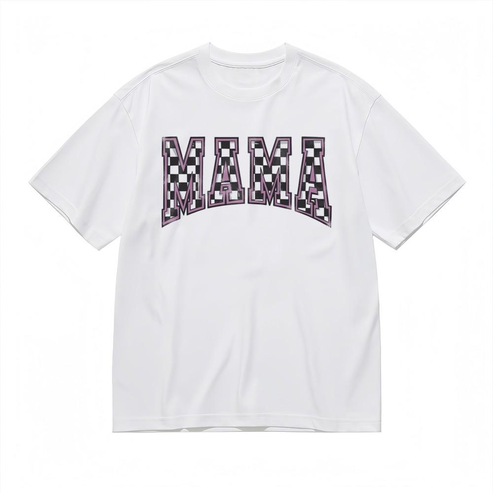 Women's Breathable Comfy Classic T-Shirt Bold Geometric Letter Print Art Tee