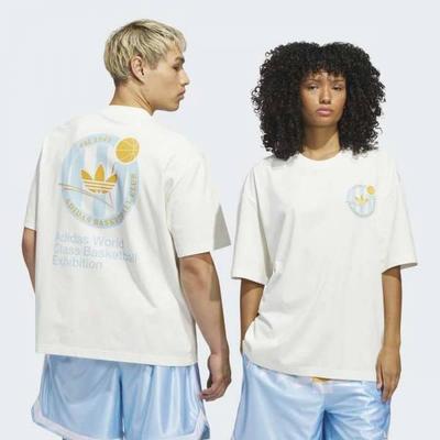 adidas Унисекс Оверсайз Футболка с Баскетбольным Гербом
