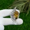 Daughters Day Sale 925 Silver Tiger Eye Gemstone Sacral Chakra Pendant Jewelry