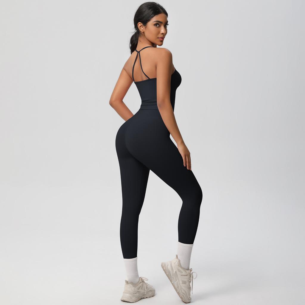 Shaving And Quick Drying Yoga Clothes, Sexy And Beautiful Back, Tight Fitting Sports Bra Set, Outdoor Running And Fitness Two-Piece Set For Women