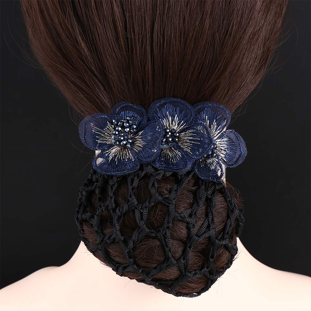 Банковский персонал Сетка Цветок Корейский стиль Головной убор Аксессуары для волос Женская заколка Бант Сетка для пучка Снуд