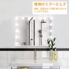 FENCHILIN Makeup Actress Hollywood For Wall Includes USB Three Color Lighting Stepless Includes 15 LED 10x Magnifying 58x46cm Mirror, Mirror, Mirror,