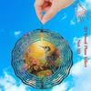 Vibrant Hummingbird Floral Metal Wind Chime Garden Porch Outdoor Decor Easy To Hang Secure Hook Gift for Nature Lovers