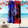 Name Custom Johor Darul Ta'zim FC Print Beach Towel, Large Soft Quick Dry Towel for Beach Camping Swimming