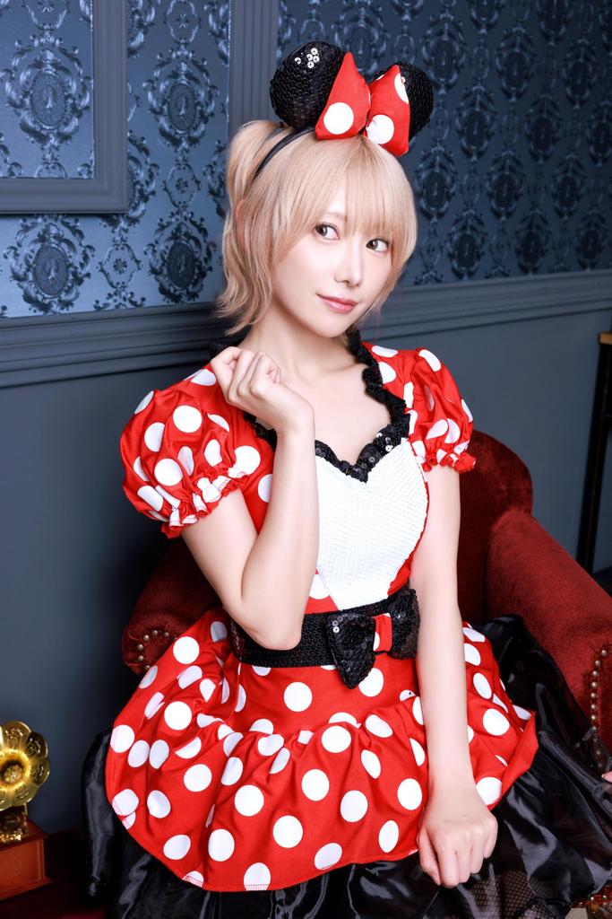 Маскарадный костюм Disney Косплей Хэллоуин Официальный Минни Маус Мрачный Красный Минни, Женский, Размер M, Красный, 67699B