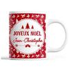 Mug - Jean-Christophe - Christmas - Ceramic - Red - 325 Ml