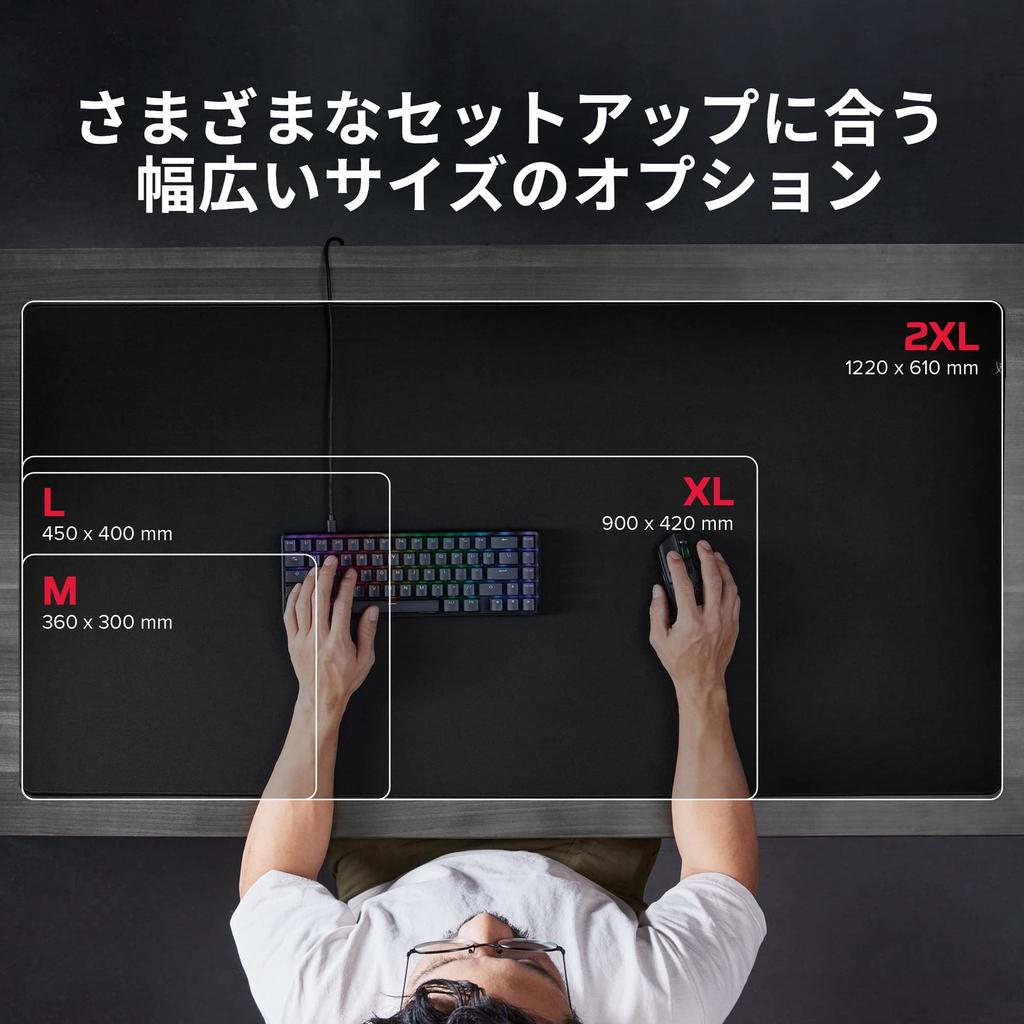 HYPERX Игровой коврик для мыши Pulsefire Mat для совместимости с оптическим 4Z7X3AA, средний, тканевый, для геймеров, мыши, 2-летняя гарантия, черный,