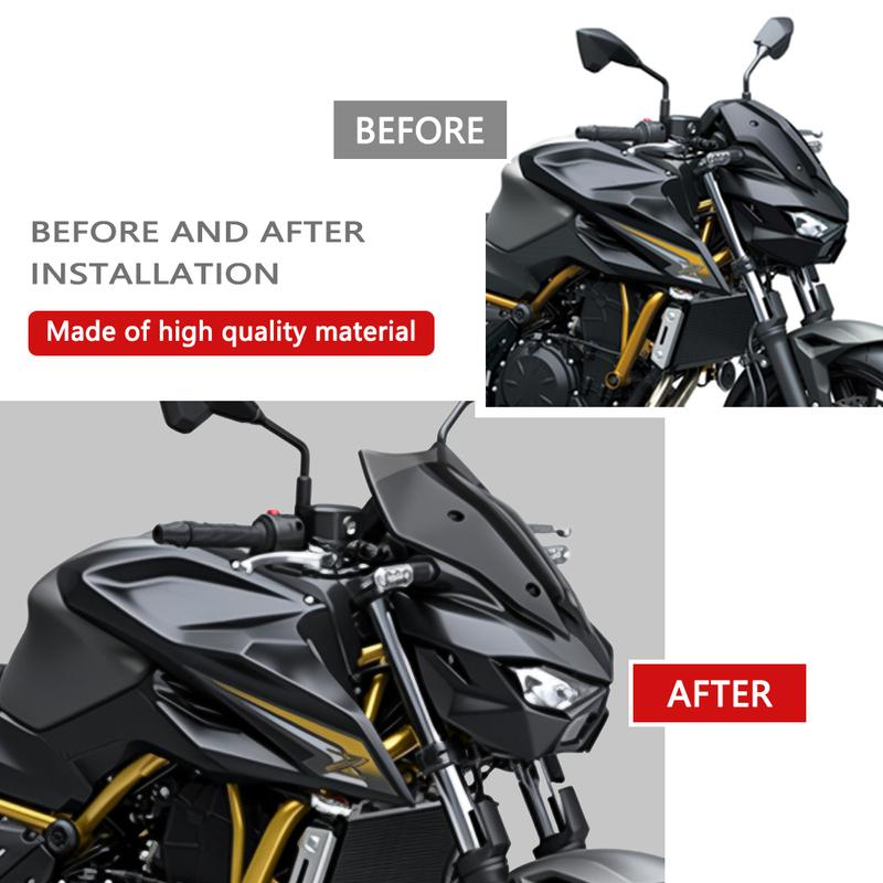Motorcycle Touring Sport Windshield Visor Deflector Fairing Cover for Kawasaki Z650S 2026 Z650 S Front Windscreen