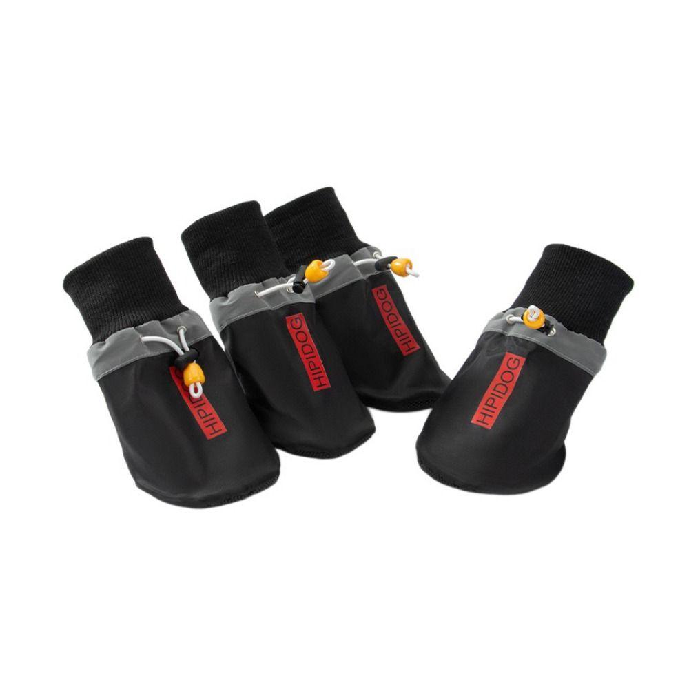 4 шт./компл. нескользящие чехлы для больших собак, мягкие, для обуви, нескользящие, для улицы/дома