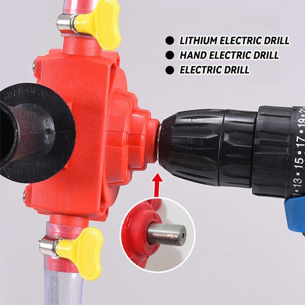 Round Shank Electric Drill Drive Pump Small Household Water Pump  Garden