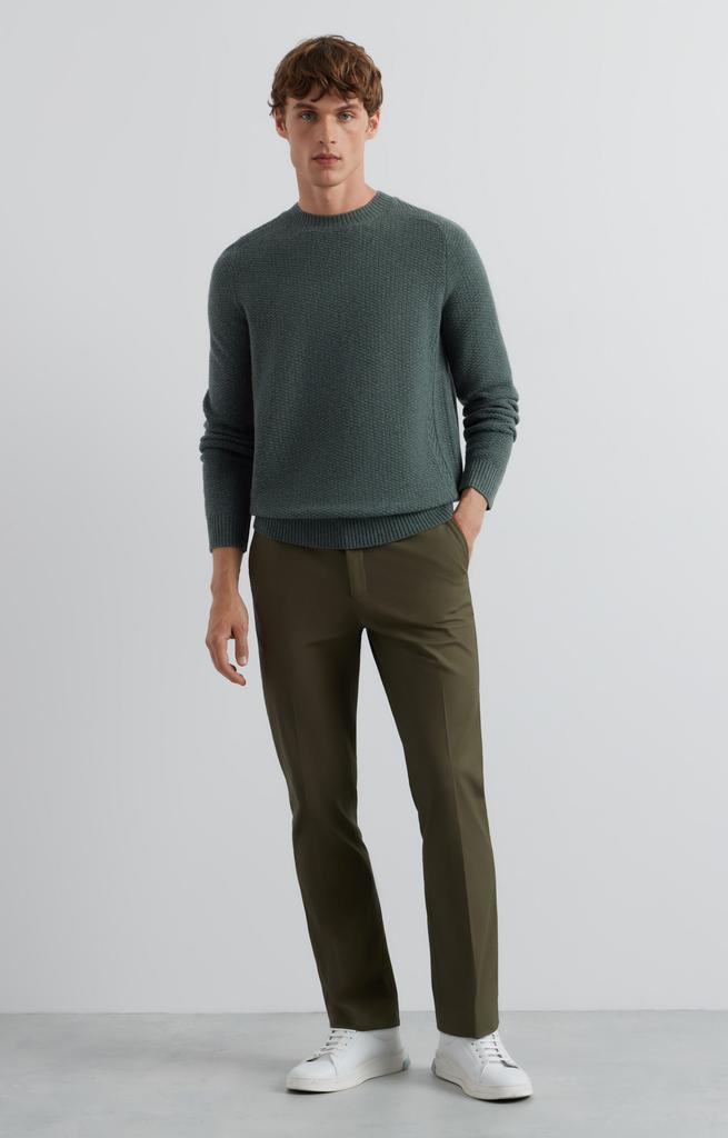 Micro-Patterned Round Neck Sweater Xxl