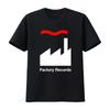 Футболка Factory Records Доступна во всех размерах S-XXL Классические черные и белые цвета винтажная стирка дизайнерская одежда Растянутая
