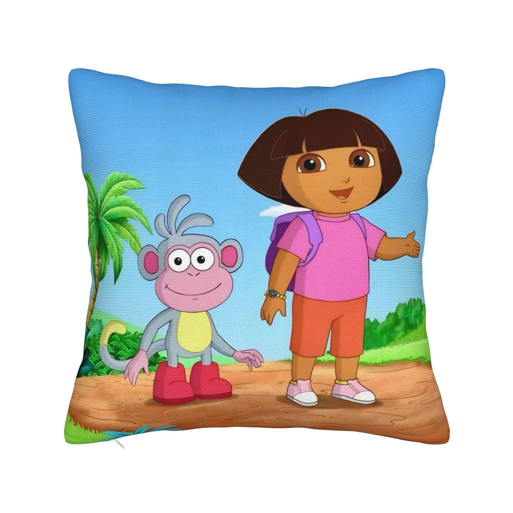 D-Doras The Explorers Pillowcases Merchandise Printed Cushion Cover Decorations Throw Pillow Case Cover Home Multiple Sizes