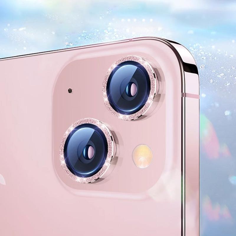 Роскошное защитное стекло для объектива камеры Diamond для iPhone 16 15 14 Plus 13 12 Mini 11 Pro Max, цветная металлическая защитная пленка для объектива