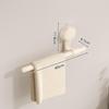 No-Drill Bathroom Towel Rack with Suction Cup - Towel Bar & Storage Shelf