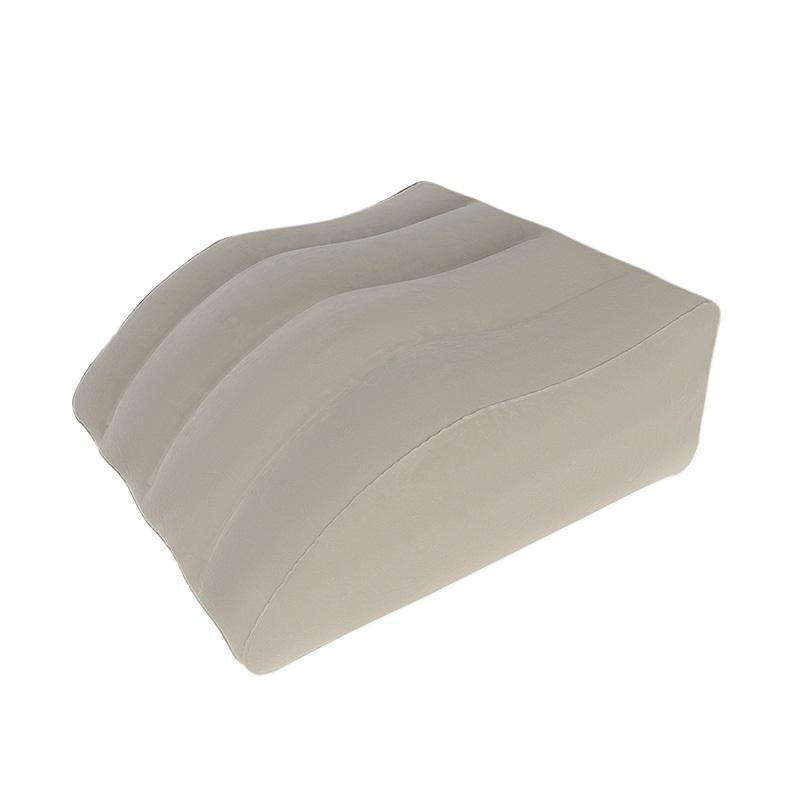 Inflatable Trapezoidal Leg Pillow Flocked Foot Pillow Inflatable Leg Cushion Knee Relaxation Leisure Inflatable Cushion