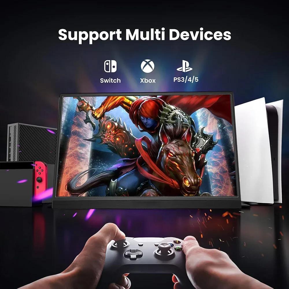 New 18.5 Inch Portable Monitor 1080P HDR Computer Gaming Display 100Hz 100%sRGB IPS for Mac Laptop PC Switch Xbox PS4/5 Xbox