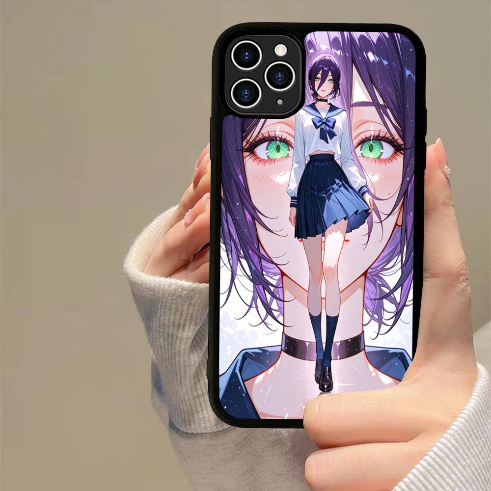 Человек-бензопила Фильм Арка Резе Для iPhone 17 16 15 14 13 12 11 Mini Pro Max Plus PC+TPU Задняя крышка для телефона
