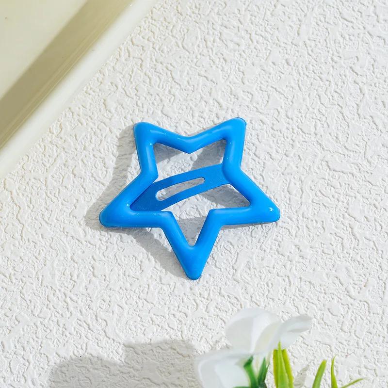 10 шт./набор Милые красочные заколки для волос в виде звезд для девочек, детей. Прекрасное украшение для волос, заколки, детские аксессуары для волос.