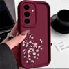 Little Fresh Floral Phone Cover For Samsung S25 S24 FE S23 S22 Ultra S21 A55 A35 A54 A34 A53 A14 Shockproof Soft Silicone Lens Protection Bumper Case
