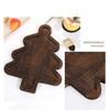 1Pcs Christmas Tableware Wooden Tray Xmas Tree Christmas Hat Shape Dried Fruit Snacks Tray Fruit Plate Cake Dessert Plates