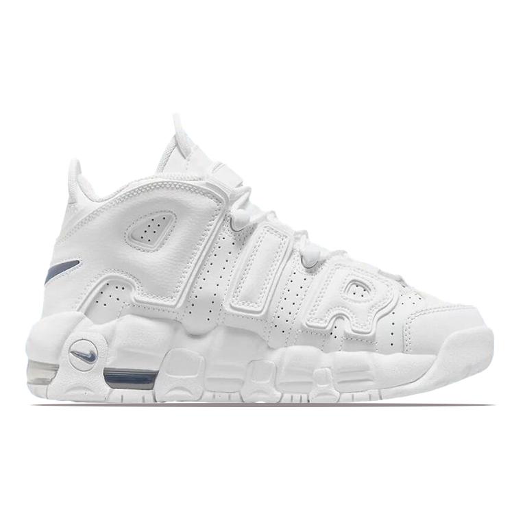 New Nike Air More Uptempo White Midnight Navy GS DH9719-100