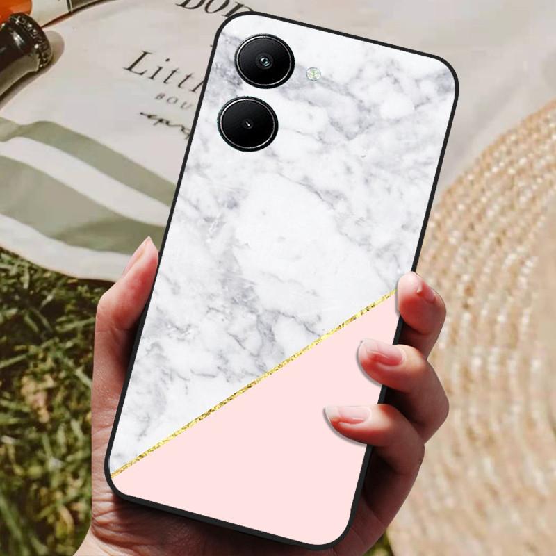 Чехол для Realme 10 4G Черный Мягкий Силиконовый Ударопрочный Чехол для Телефона Realme 10 2022 Чехлы для Телефона Realme10 C33 C 33 4G Защитные Fundas
