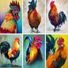 Chicken DIY 5D Diamond Painting Cross Stitch Full Round Drill Animal Diamond Embroidery Mosaic Handmade Rhinestones Home Decor