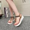 Модные женские сандалии-гладиаторы большого размера в богемном стиле, летняя повседневная удобная пляжная обувь, женская обувь с мягкой подошвой