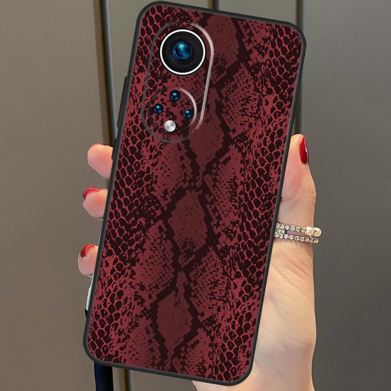 Чехол-кожа змеи кобры питона для Honor X8b X9b 90 70 50 Magic 5 Pro Magic 6 Lite X6 X7 X8 X9 X6a X7a X8a X9a