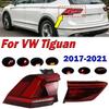 Для Volkswagen Tiguan 2017- Автомобильный светодиодный задний фонарь, сигнал поворота, предупреждающий стоп-сигнал, задний фонарь в сборе 5NN945095A 5NN945096A