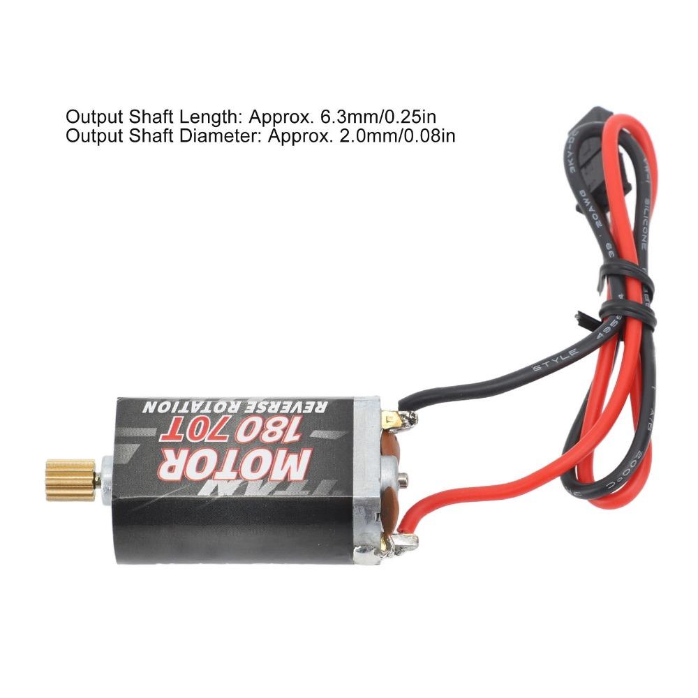 Low Noise 180 RC Brushed Motor Crawler Motor for Traxxas TRX4M RC Crawler 1/18 Scale Model