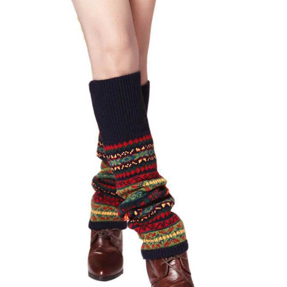 Bohemia Winter выше колена высокие носки без стопы для женщин носки длинные теплые длинные носки до бедра теплые E6I2