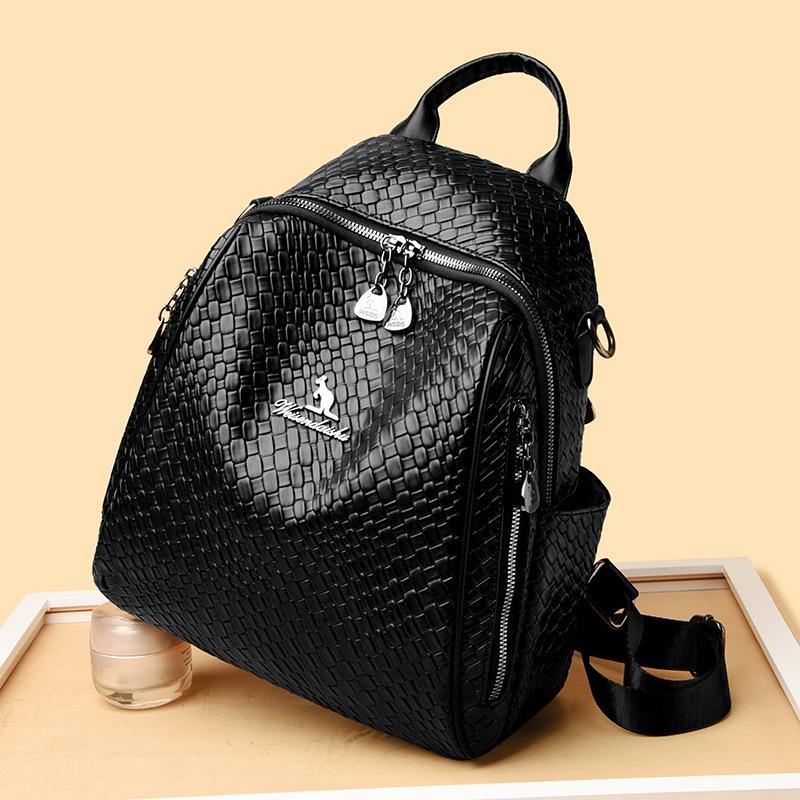 Премиальный текстурированный женский рюкзак, весенняя новинка, модная и универсальная ручная сумка через плечо, рюкзак большой вместимости