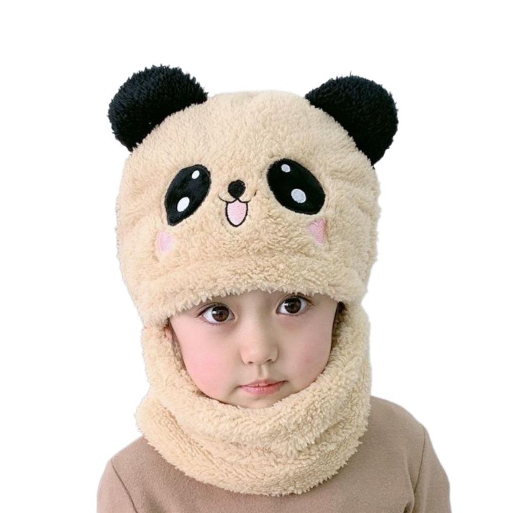 Embroidered Children's Hats Ear Protection Neck Gaiter Set Fashionable Rabbit Hat Unisex