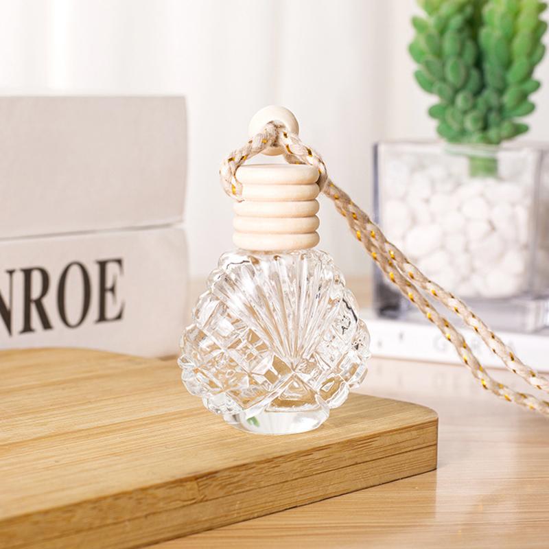 15 мл автомобильный прозрачный стеклянный пустой флакон для духов подвесной освежитель воздуха диффузор ароматизатор эфирное масло флакон многоразового использования