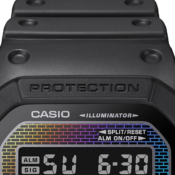 Casio Мужские часы G-SHOCK DW-5600RW-1JF [G-SHOCK Brick Pattern Design] Square Watch Black Digital